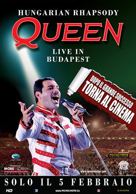 Coprtina di Hungarian Rhapsody QUEEN Live in Budapest
