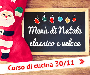 Locandina del corso di cucina vegan natalizio a Trieste