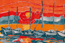 Tramonto: quadro di Gianna Lampe