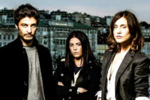 Lino Guanciale e Valentina Romani nella fiction 'La porta rossa'