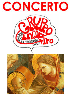 Locandina del concerto si musica sacra del Gruppo Incontro