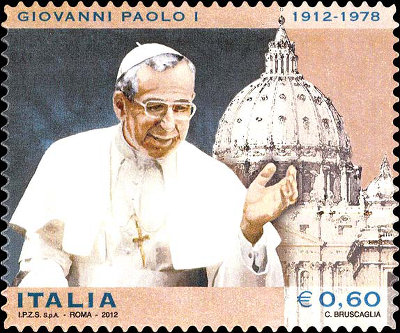 Francobollo dedicato a Papa Giovanni paolo I