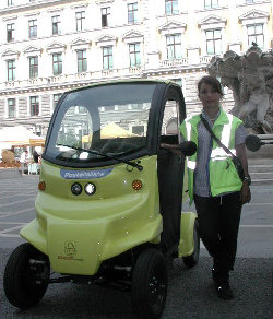 Il mezzo ecologico delle Poste Italiane Free Duck