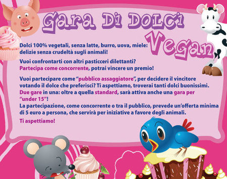 Locandina gara di dolci vegan