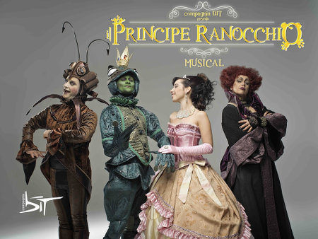 Locandina del musical Il principe ranocchio e l'incantesimo della strega Baswelia