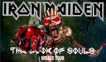 Locandina del tour degli Iron Maiden, The Book of Souls