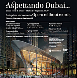 Locandina dello spettacolO Apettando Dubai