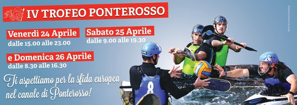 Locandina del IV Trofeo Ponterosso di canoa polo