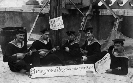 Soldati che suonano a Natale, prima guerra mondiale, Trieste