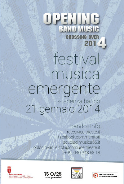 Locandina dell'Opening Band Music Crossing Over 2014