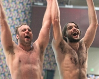 Giocatori della pallanuoto Trieste