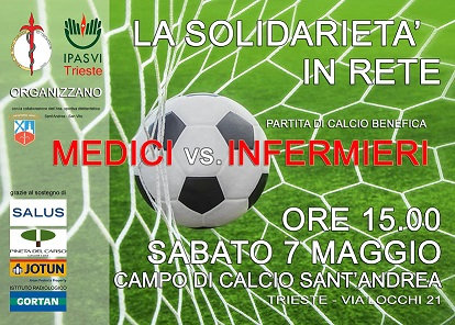 Locandina della partita benefica