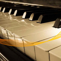 Tasti di un pianoforte, dettaglio