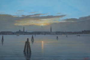 Quadro di Fabio Colussi: Barena a Venezia