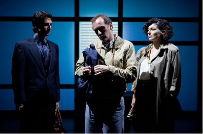 Una scena della rappresentazione teatrale di Rain Man