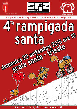 Locandina della quarta edizione della Rampigada Santa
