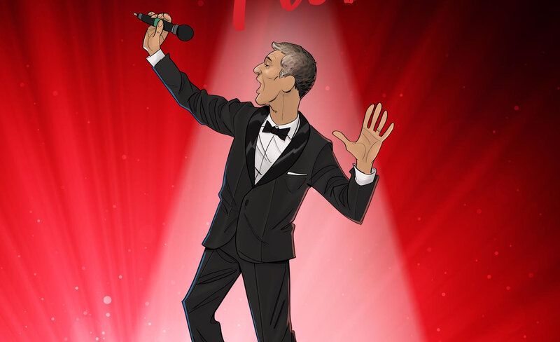 Locandina dello spettacolo di Rosario Fiorello: Fiorello presenta: Fiorello