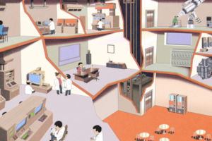 Scena dal cortometraggio Science and Society