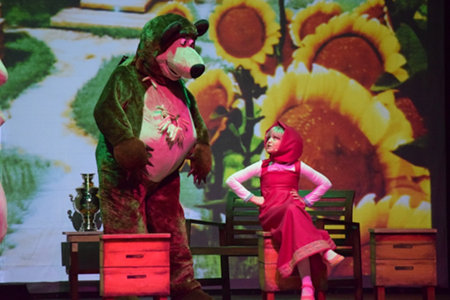 Una scena di Masha e Orso Live Show