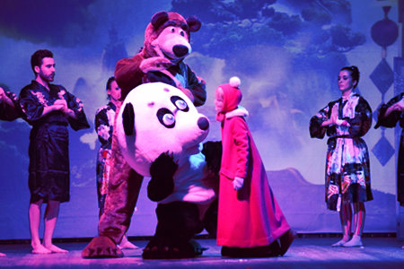 Una scena di Masha e Orso Live Show