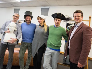 I protagonisti dell'opera teatrale La serve padrona