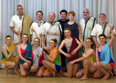 Il cast di I Tergestini di Edda Vidiz con le musiche di Edy Meola