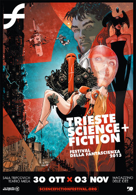 Poster 2013 di Science + Fiction, del fumettista triestino Mario Alberti